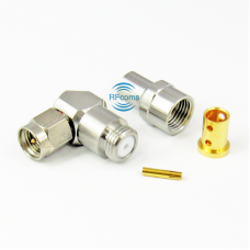 2.92mm Male Right Angle Connector Solder Type for SS047 3506 cable DC-40GHz VSWR 1.35 Max