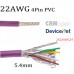 RFcoms Devicenet Bus Cable 2 core Flexible Bus wire PVC 2X22AWG Cable + PUR 2X24AWG Net Cable