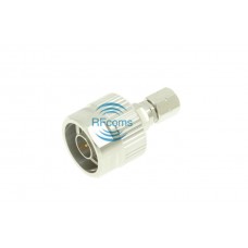 2.4mm to N Between Type Adapter Passivated Stainless Steel Body DC~18GHz 1.15 VSWR Max