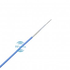 RFcoms Semi Flexible RG047 Cable 0.047" 50ohm Coax. Cable Semi-Flexible Cable RG047 .047" Semi-Flexible Cables FEP Blue Jacket