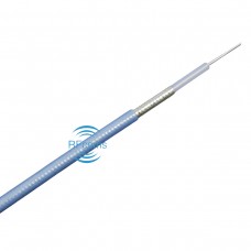 RFcoms RG405 Semi Flexible PVC 086 Cable RF086-50 Cable Semi-Flexible RG405 50 ohm Coaxial Cable Tin Soacked 086 50ohm Coax Cable Light Blue PVC Jacket