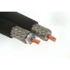 Ultra Flexible Low Loss Coaxial Cable RFSMU063 With PVC black Jacket Cable, High Quality Version