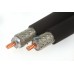 Ultra Flexible Low Loss Coaxial Cable RFSMU300 With TPE black Jacket Cable, High Quality Version