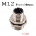 RFcoms M12 Sensor Connector 2 3 4 5 6 8 12 P 17 Pin Sensor Adapter Solder Socket Straight Male/Female Connecting Adapters Panel Front / Rear Mount Soldering  Connector Circular Connectors for Cognex Industrial Camera Sensor