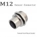 RFcoms M12 Sensor Connector 2 3 4 5 6 8 12 P 17 Pin Sensor Adapter Solder Socket Straight Male/Female Connecting Adapters Panel Front / Rear Mount Soldering  Connector Circular Connectors for Cognex Industrial Camera Sensor