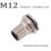 RFcoms M12 Sensor Connector 2 3 4 5 6 8 12 P 17 Pin Sensor Adapter Solder Socket Straight Male/Female Connecting Adapters Panel Front / Rear Mount Soldering  Connector Circular Connectors for Cognex Industrial Camera Sensor