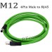 RFcoms M12 4PIN D Code Male Plug to RJ45 Male Ethernet Cable Prfinet Cat5E  Sensor Connector Cable Waterproof Circle Adapters Cable  1M 2M 3M 5M 8M 10M