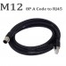 RFcoms M12 8P 8Pin Male Plug to RJ45  Ethernet Cable Prfinet Cat5E  Sensor Connector Cable Waterproof Circle Adapters Cable 1M 2M 3M 5M 8M 10M