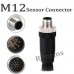 RFcoms M12 Sensor Connector Plug 2 3 4 5 6 Pin 8 P Pins 4P D code 5Pin B Code Angled/Straight Male/Female Plug Screw PG7/PG9 Outlet Plug Connecting Threaded Coupling Adapters Circular Connectors