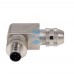 RFcoms M12 Sensor Connector Plug 2 3 4 5 8 P Pins Straight/Right Angled Male/Female Metal Assembled Plug Screw PG7/PG9 Outlet Plug Connecting Threaded Coupling Adapters Circular Connectors for Cognex Industrial