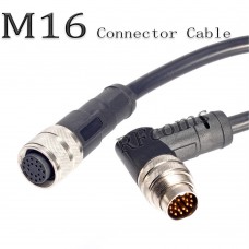 RFcoms M16 Sensor Connector Pug Cable 2 3 4 5 6 7 8 P 12 14 16P Pins Male/Female Waterproof Connecting Cables Circular Connectors Molded PVC Aviation Sensor Cable 1M/2M/5M customise as your will