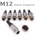 RFcoms M16 Sensor Connector Alloy Plug 2 3 4 5 6 7 8 P 12 14 16 19 24 P Pins Straight Male/Female Solder Socket Connecting  Solderiing Adapters Circular Connectors for Cognex Industrial Camera 