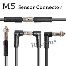 RFcoms M5 Sensor Connector Cable Waterproof 3P 4P 3 Pins 4 Pin Male/ Female Connectors Cable Overmolded Plug