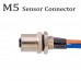 RFcoms M5 Sensor Connector Cable Waterproof 3Pin 4Pin 3P 4P Back/Front Mount Circle Adapters Jack 30cm Cable