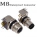 RFcoms M8 Sensor Connector Waterproof 3 4 5 6 8 P / 4PIN D Code PCB Male /Female Right Angled Adapter Aviation Panel Mount Connectors EU Industrial Circular Aviation Connector