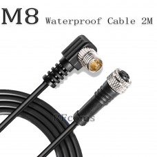 RFcoms M8 Sensor Connector Cable Dual Heads Male/Female Straight/Angled Plug Cables Waterproof 3 4 5 6 8 P Pin PVC Overmolded Aviation Plug Cable Connectors Industrial Circular Aviation Connector