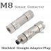 RFcoms M8 Sensor Connector Waterproof Straight Alloy/Plastic Plug 3 4 P Pins Aviation Plug Connectors EU Industrial Circular Aviation Connector