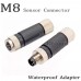 RFcoms M8 Sensor Connector Waterproof Straight Alloy/Plastic Plug 3 4 P Pins Aviation Plug Connectors EU Industrial Circular Aviation Connector