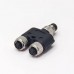 RFcoms M8 Sensor Connector Waterproof Y Type 1 Male to 2 Females Splitter Plug 3 4 6Pin 5P B Code Aviation Plug Connectors EU Industrial Circular Aviation Connector