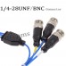 RFcoms  1/4-28 UNF TO 3 BNC TRIAXIAL CABLE CONNECTOR for ACCELEROMETER VIBRATION 