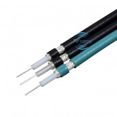 RFcoms RG223 Super Flex Coax Cable With FEP Lake Blue/Black Jacket RG223P Coax Cable 50 Ohm Flexible Coaxial Cables 50ohm
