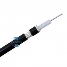 RFcoms RG223 Super flex Coax Cable With Black Jacket RG223P Coax Cable 50 Ohm Flexible Coaxial Cables