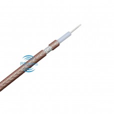 RFcoms RG142 Coax Cable RG142DS 50ohm Coax Cable Double SPC shields With FEP Brown Jacket Cables 50 ohm Flexable Cable