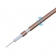 RFcoms RG142 Coax Cable RG142DS 75ohm Coax Cable Double SPC shields With FEP Brown Jacket Cables 75 ohm Flexable Cable