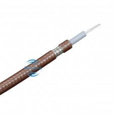 RFcoms RG400DS Coax Cable 50ohm Cables Double SPC shields With FEP Brown Jacket Coaxial Cable 50 Ohm