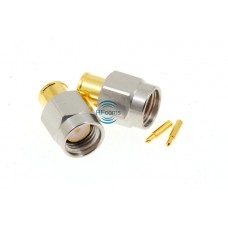 SMA Male Straight Soldering Connector Solder Type for 3506 3507 CNX3449 cable DC-18GHz VSWR 1.25 Max