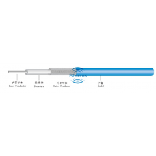 RG380 .176 -4 Semi Flex Coaxial Cable With FEP/PVC/POE Jacket